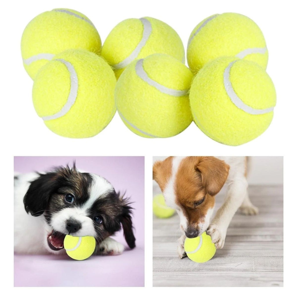 Bite-Resistant Rubber Tennis Ball Dog Toy