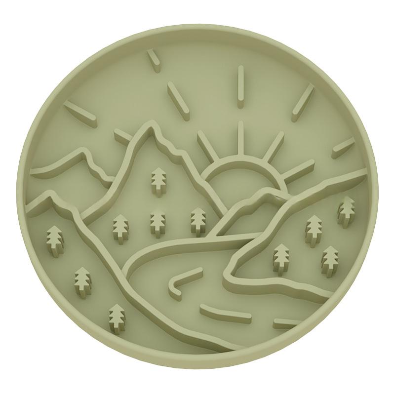 Slow-Feeding Silicone Dog Bowl