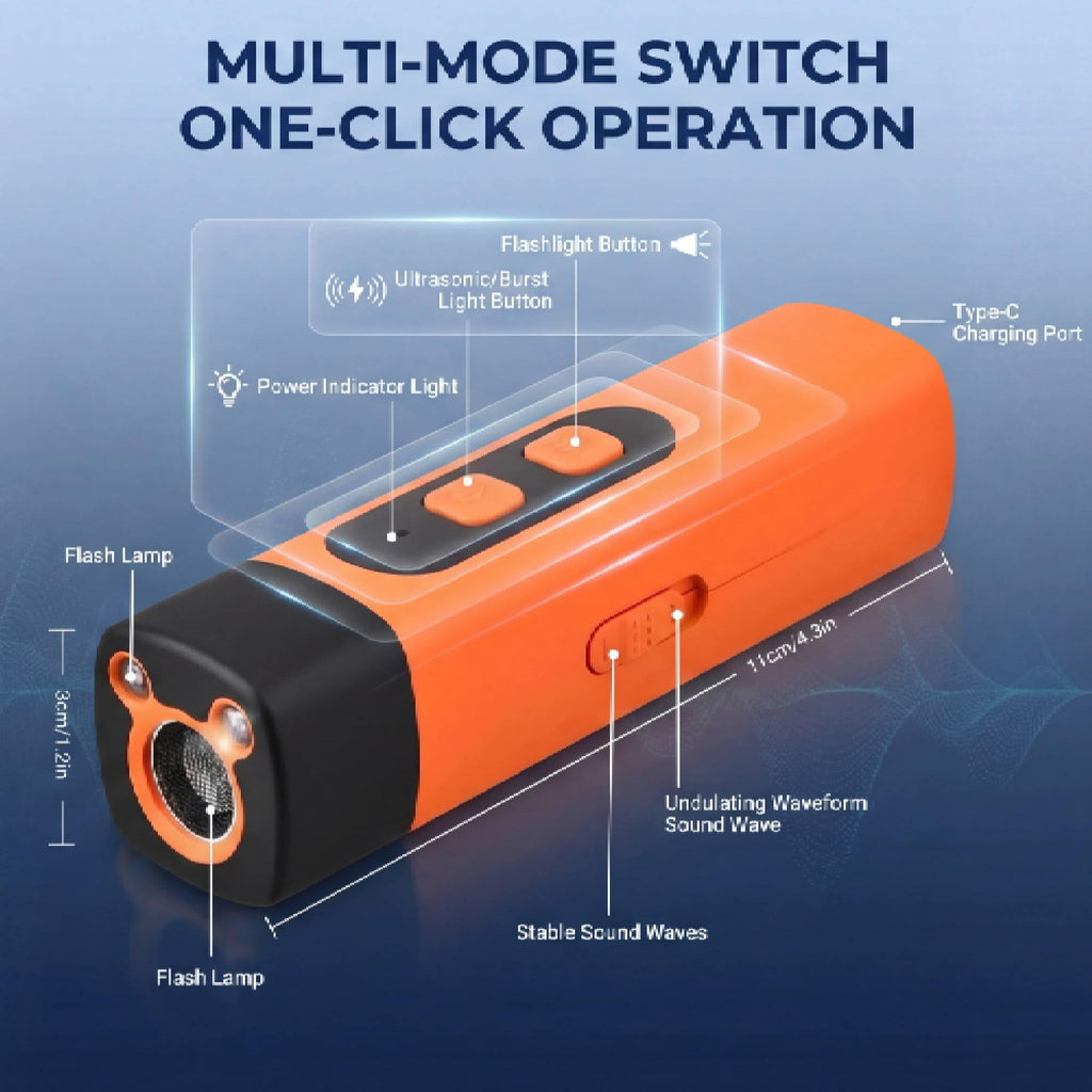 Handheld Ultrasonic Dog Training Device