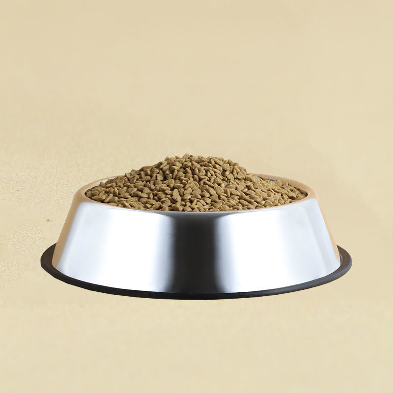 Stainless Steel Anti-Tumble Pet Dog Bowl