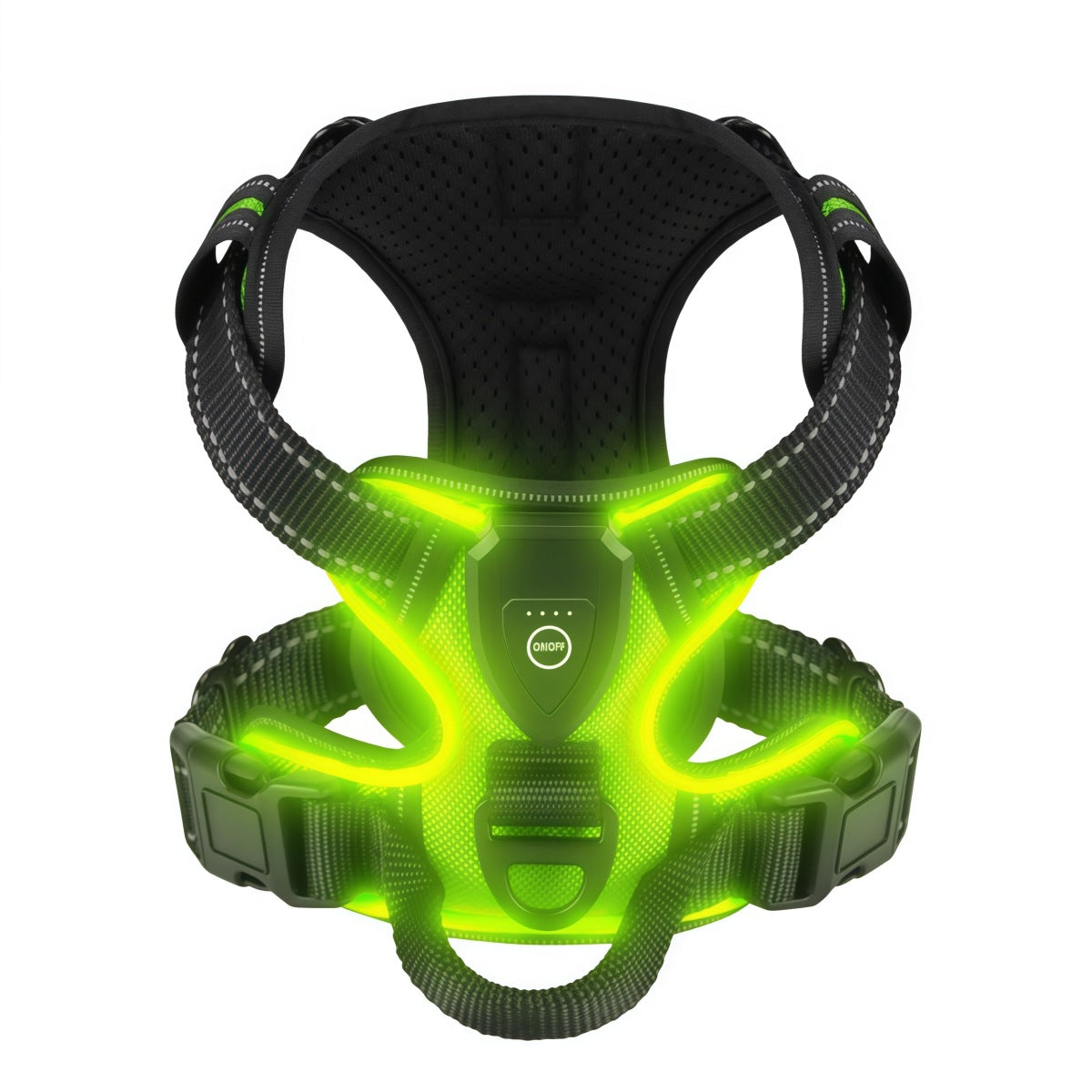 LED-Lit Rechargeable Anti-Escape Dog Harness