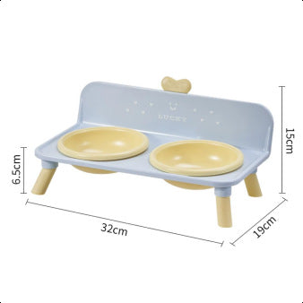Elevated Stainless Steel Double Bowl