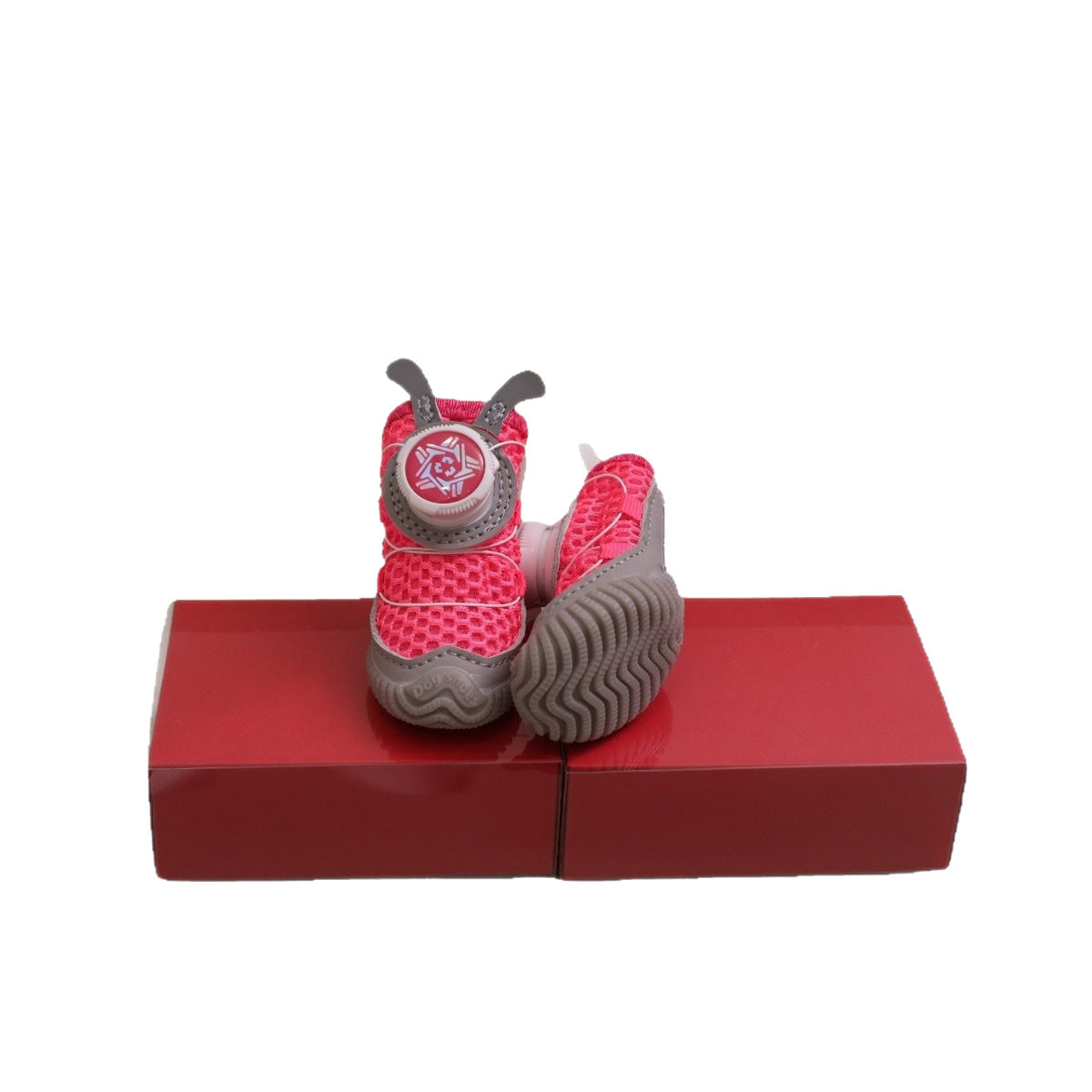 Small Dog Mesh Shoes With Rotating Button