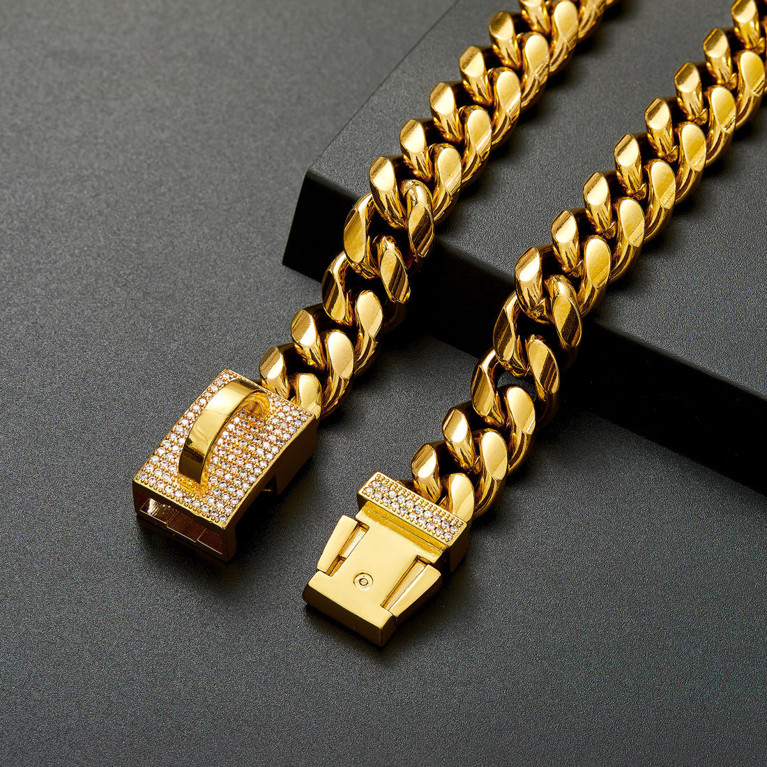 14Mm New-Style Gold Pet Dog Collar