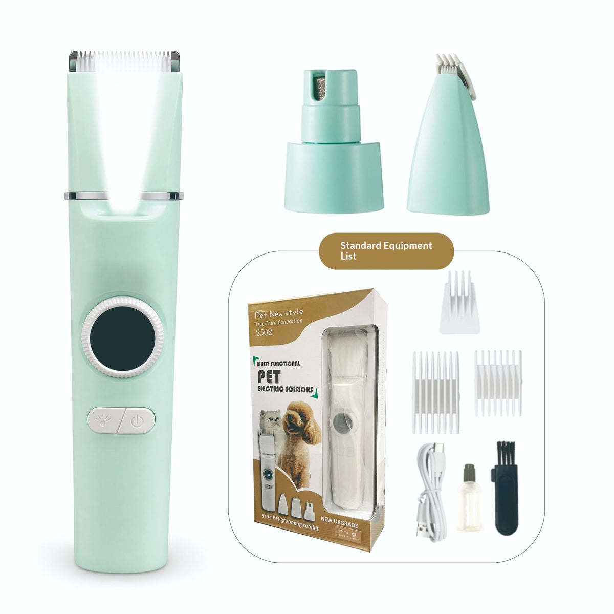 Electric Pet Clipper Grooming Kit