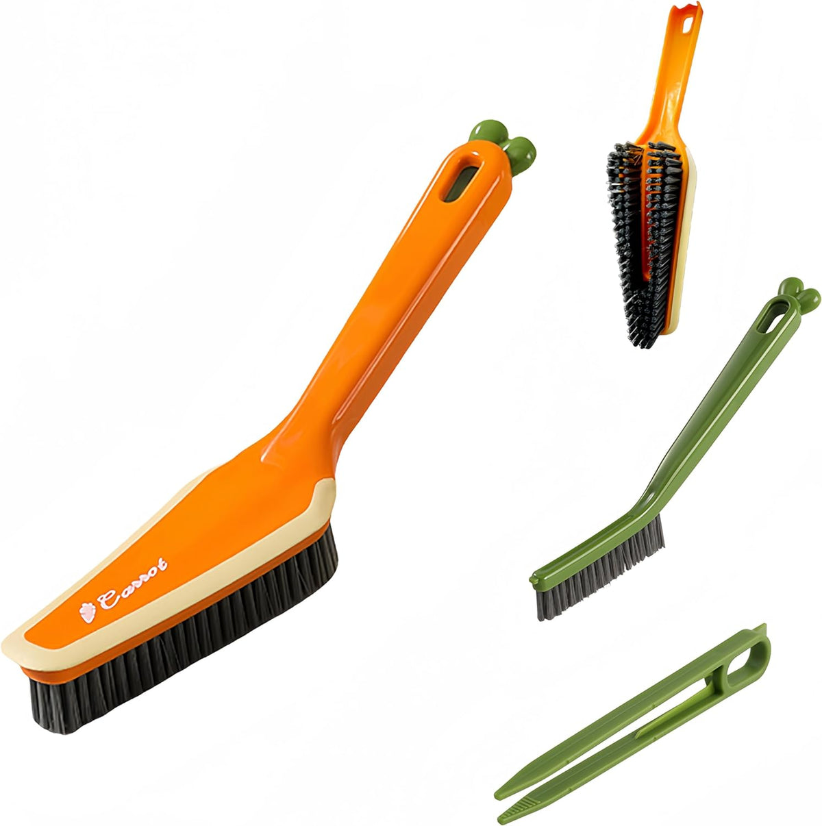 3 In 1 Detachable Household Pet Cleaning Brush Multifunctional Scrub Brush With Hard Bristle And Handle Ideal Crevice Grout Scrubber Brush F