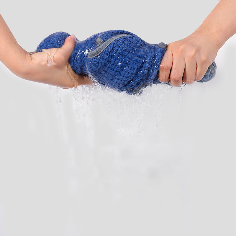 Dog Body Towel High Absorbent Quick Drying Dog Bath Robe Warm Soft Dog Bath Robe Towel With Adjustable Waistband