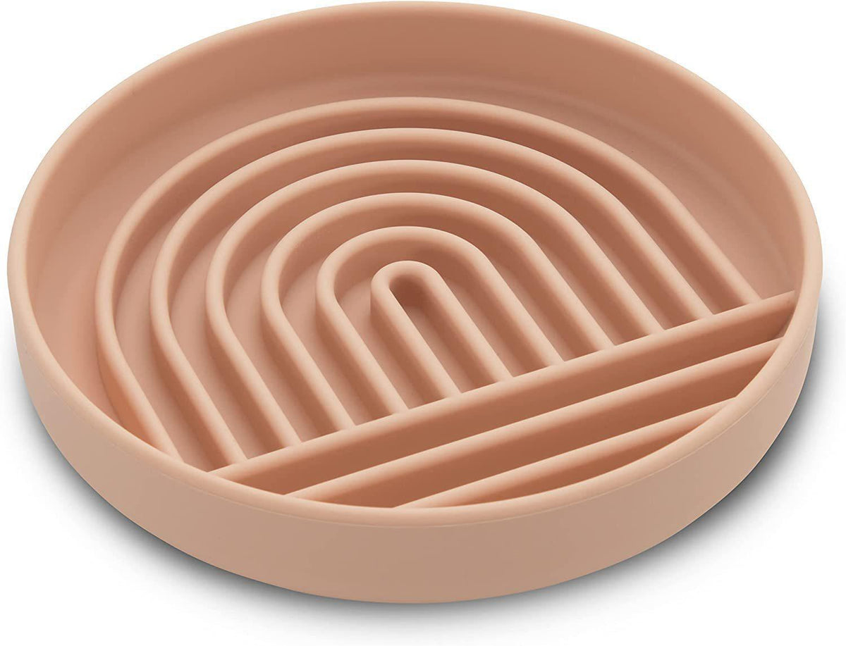 The Slowdown Bowl Silicone Slow Feeder For Dogs Puppies Slow Eating Modern Lick Mat Design Reduces Gulping Dishwasher Fit For All Breed Meal
