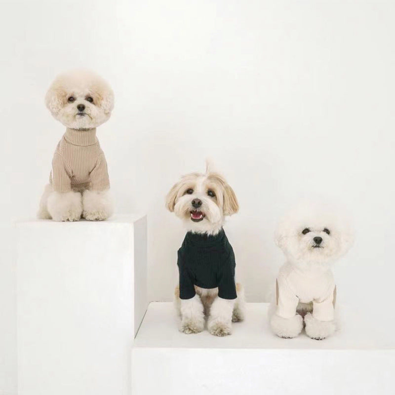 Pet Base Color Contrast Concave-Convex Vertical Clothes