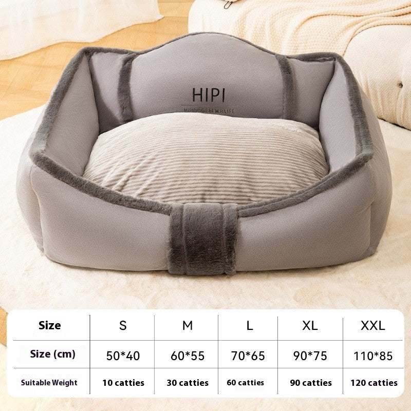 Waterproof Removable And Washable Non-Stick Fur Small And Medium-Sized Dogs Kennel