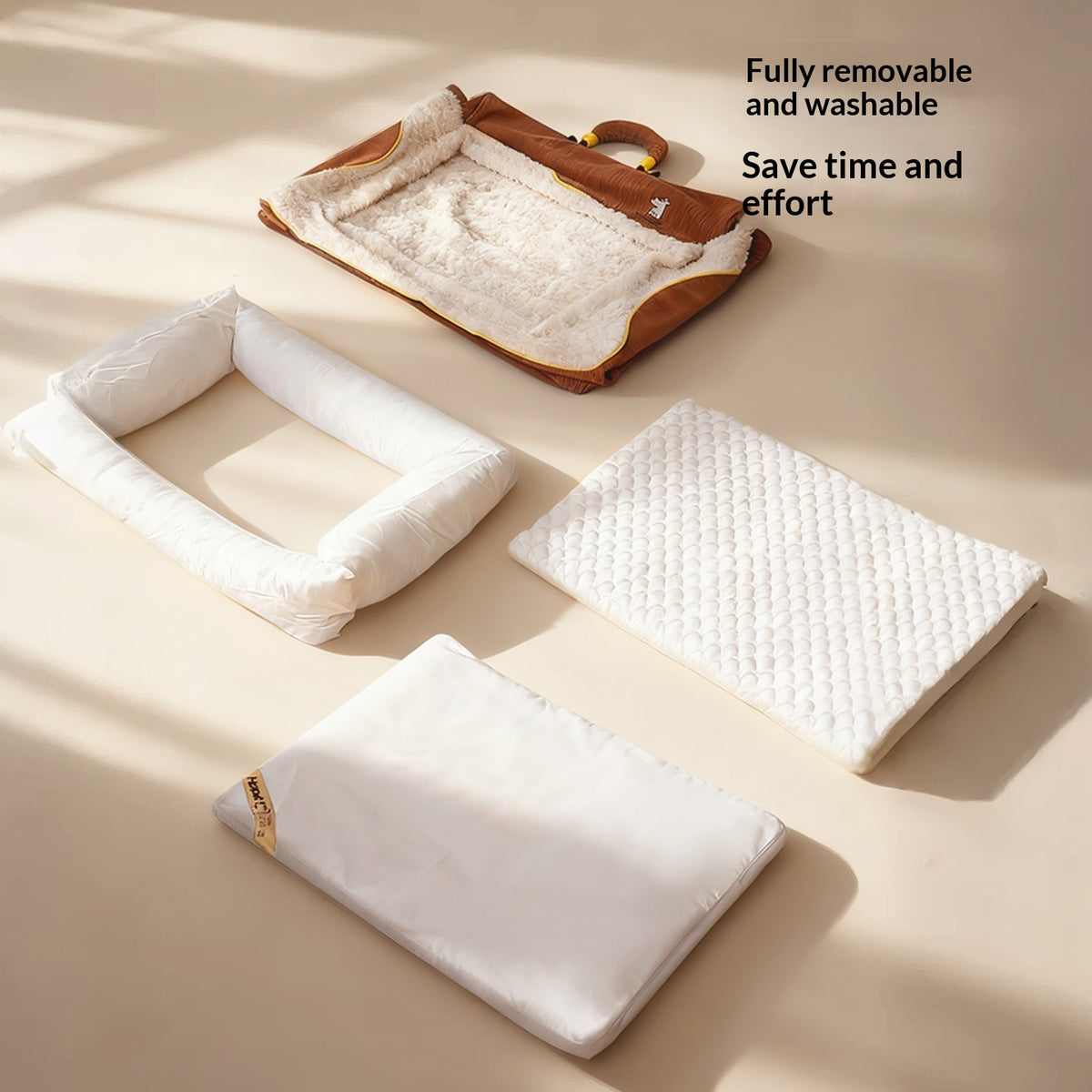 Four-Sided Detachable And Washable Dog Bed For Fall And Winter