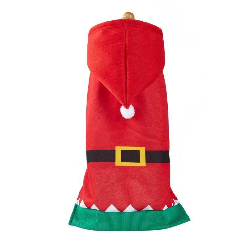Letter Hooded Two-Legged Dog Clothes With Lights