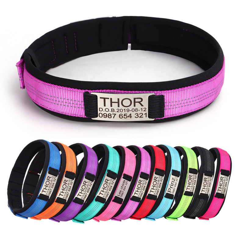 Engraved Anti-Loss Dog Collar