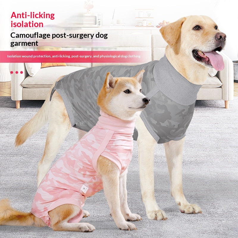 Summer Thin Camouflage Dog Jumpsuit