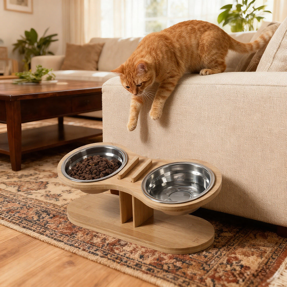 Adjustable Tilted Pet Feeding Stand