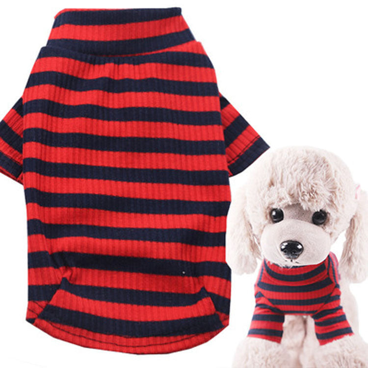 Two-Foot Striped Stretch Pet Clothes