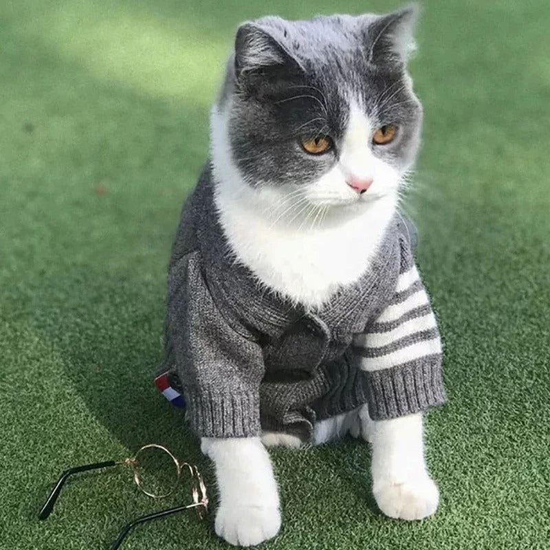 Pet Dog Cardigan Sweater