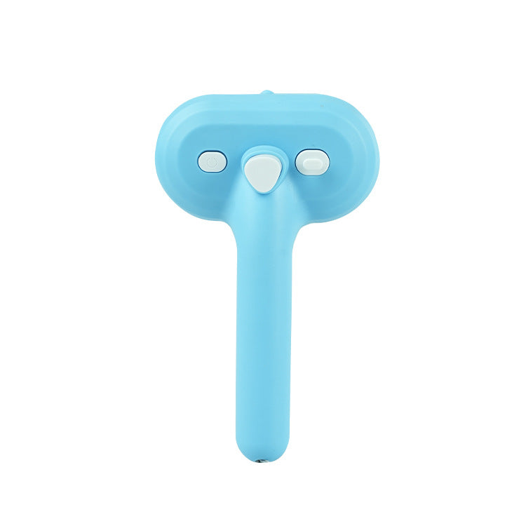 Pet Blue Light Sterilization Press Spray Comb Anti-Fly Hair Comb