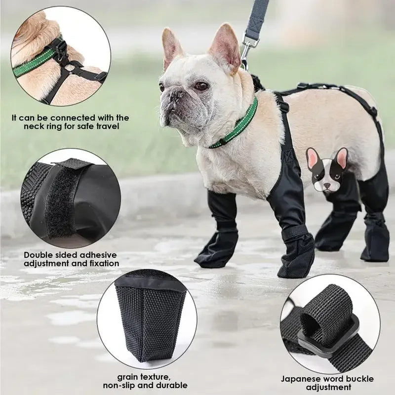Adjustable Waterproof Dog Boots For Walking