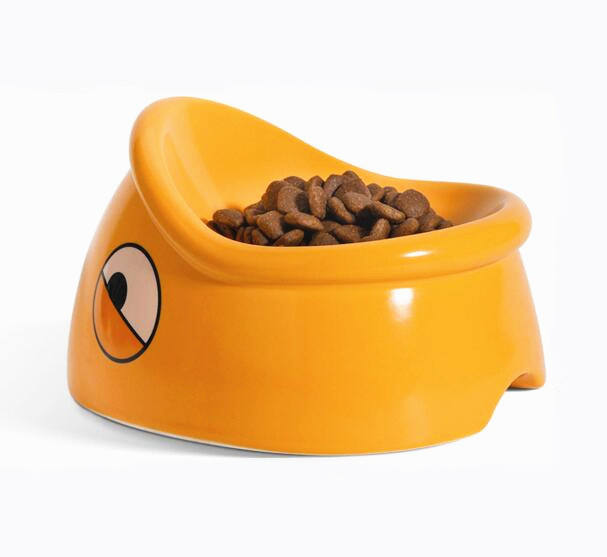 Overturning-Proof Ceramic Pet Food Bowl