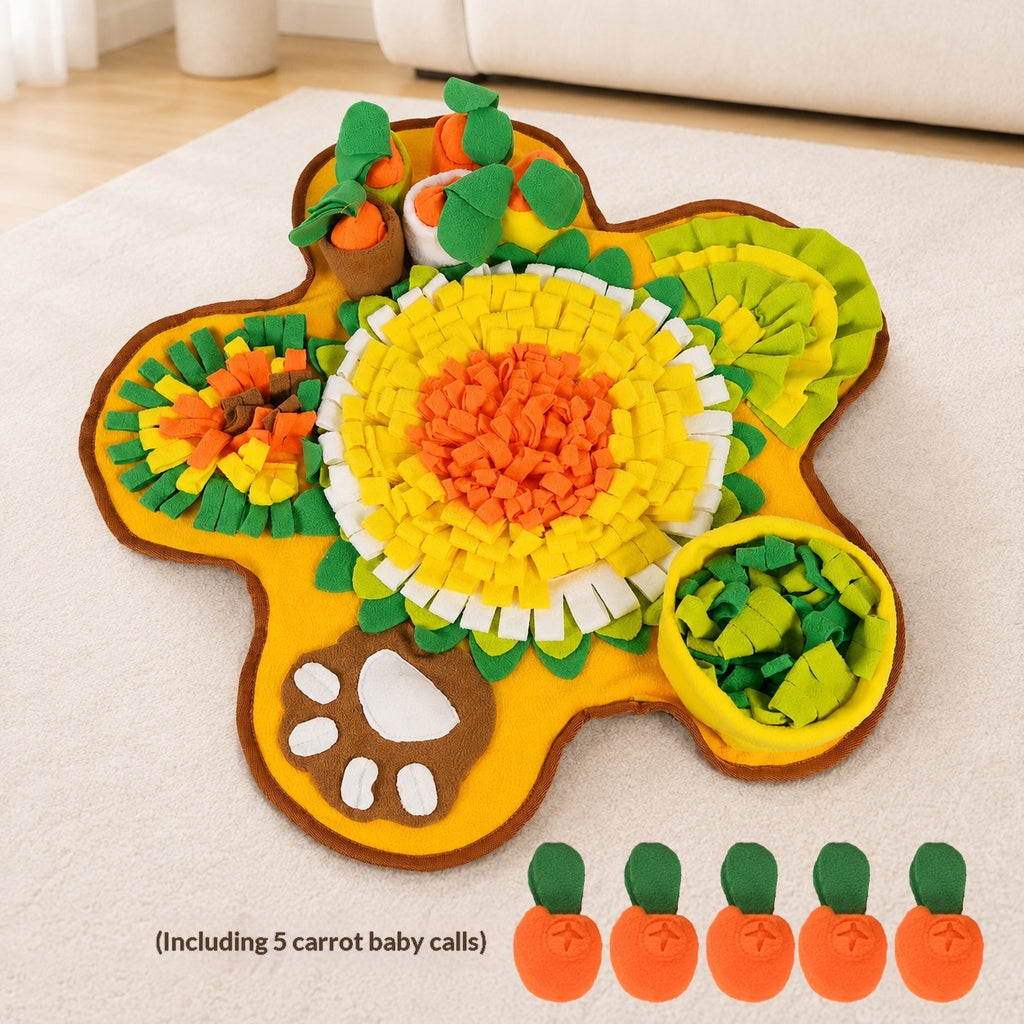 Dog Treat-Dispensing Toy And Scent-Based Boredom-Busting Blanket