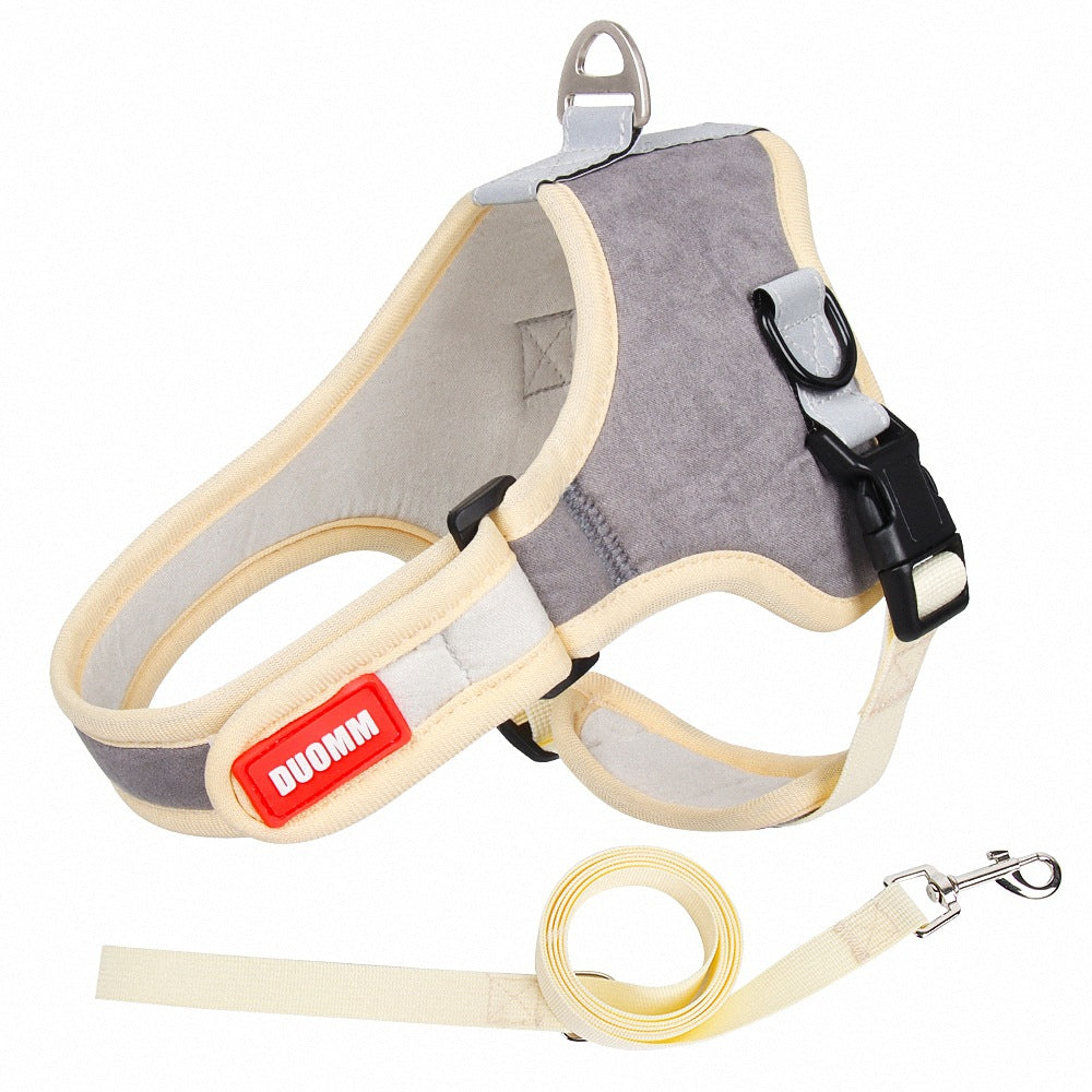 Suede Dog Chest Harness