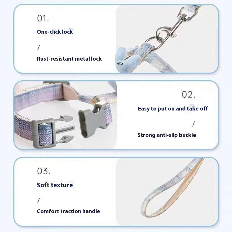 Pet Hand Holding Rope I-Shaped Chest And Back Suit
