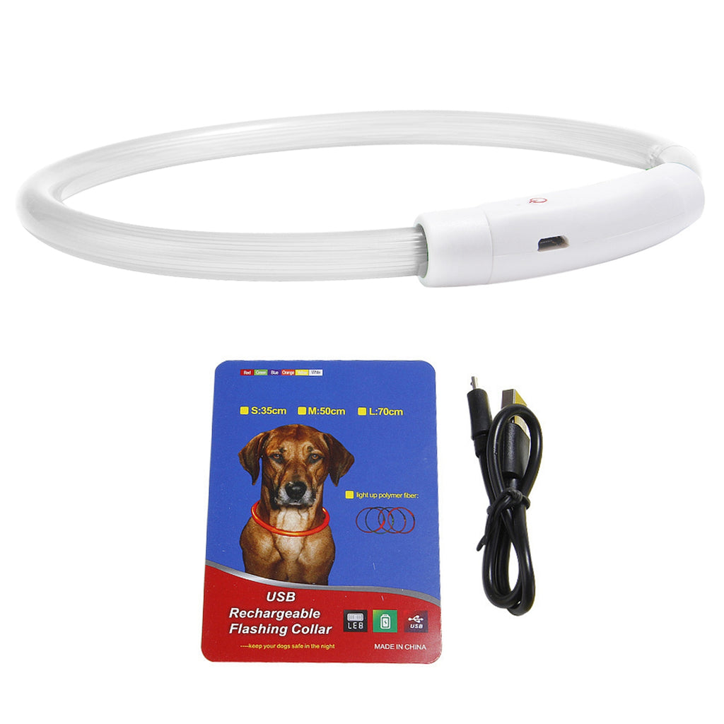 USB Rechargeable Multi-Color LED Dog Collar