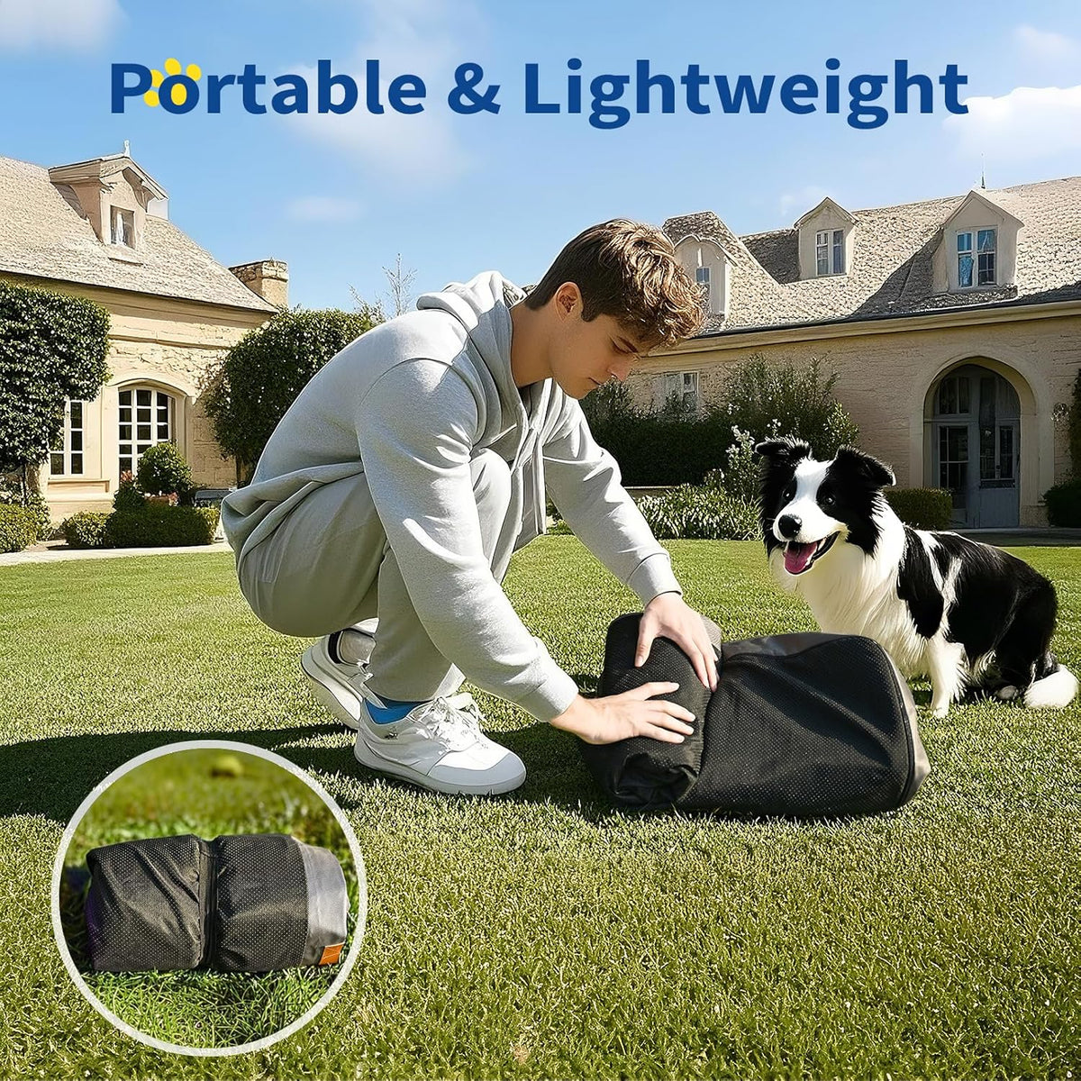 Medium Inflatable Waterproof Dog Travel Bed