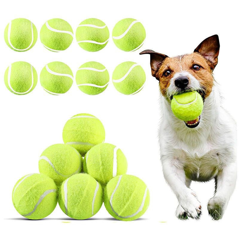 Bite-Resistant Rubber Tennis Ball Dog Toy