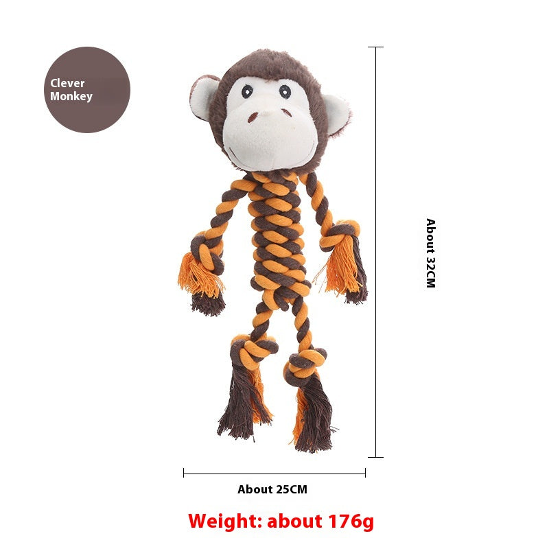 Plush Dog Toy Animal Shape Bite-Resistant Molar Pet Products
