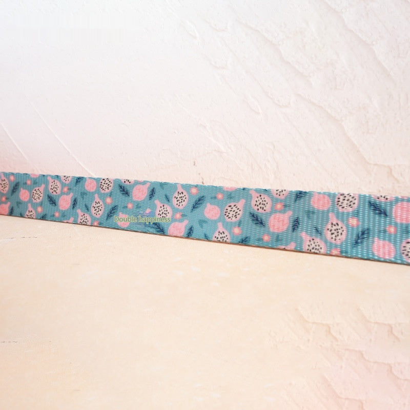Durable Fruit-Print Nylon Pet Leash With Metal Buckle