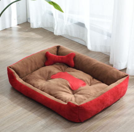 Kennel Four Seasons Golden Retriever Teddy Kennel Bed Mat Small Medium Dog