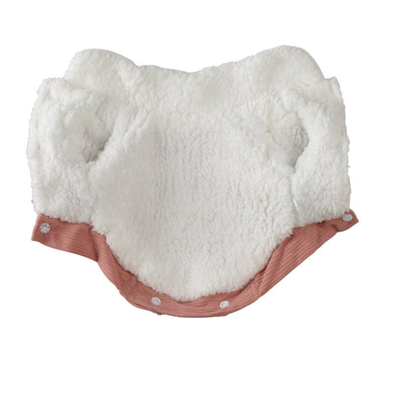 Korean Lambswool Fleece-Lined Padded Dog Coat