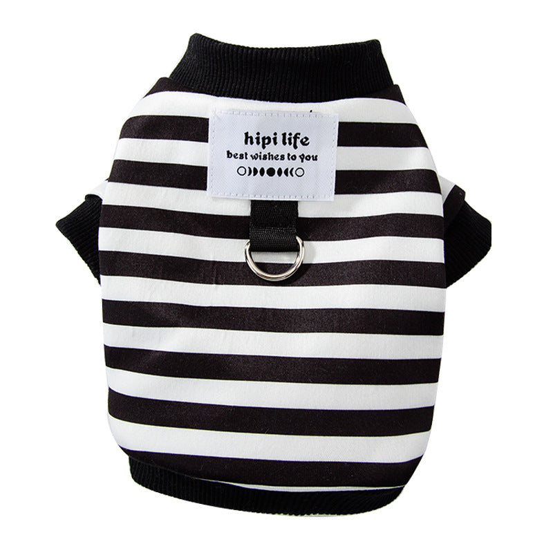 Spring Thin Striped Pet Hoodie