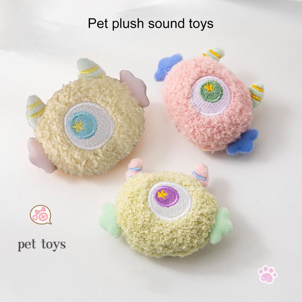 Sounding Dog Toy Cartoon Shape Padded Soft Pet Chew Toy Bite-Resistant Relieve Fatigue Interactive Squeeze Dog Squeaky Chew Toy