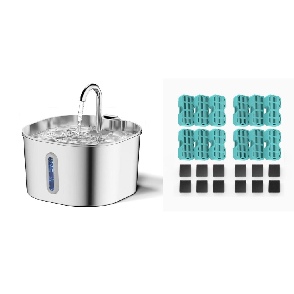 Floral Water Dispenser Dishwasher-Safe Quiet Operation
