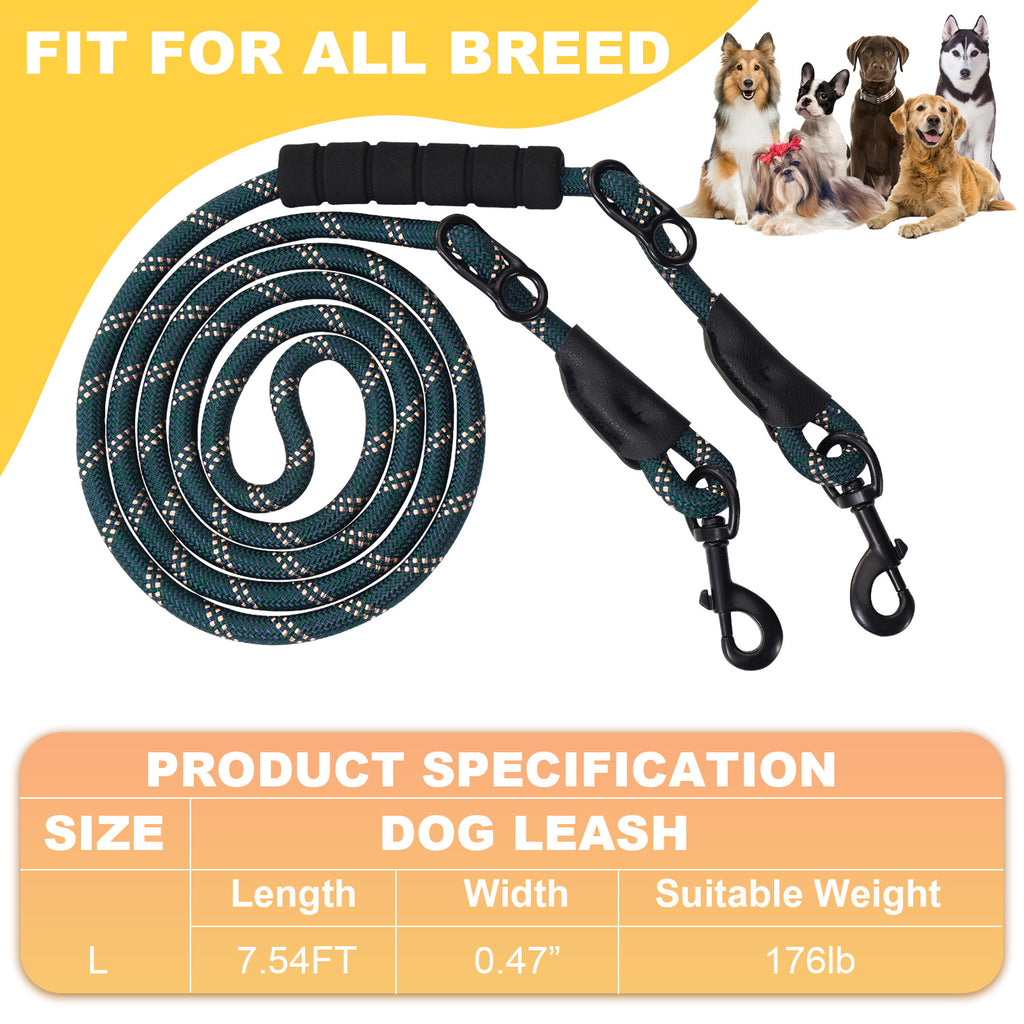 Cross-Border Dog Leashone-To-Two P-Style Double Lead