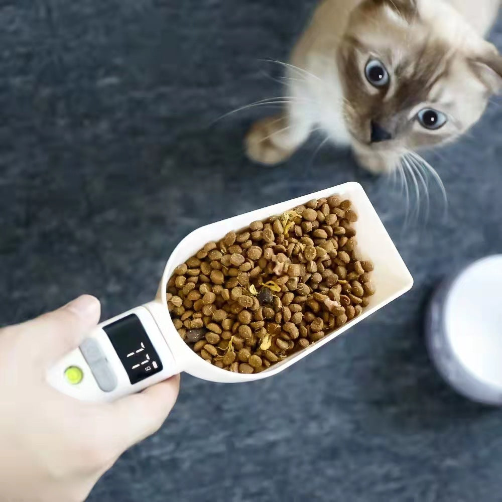 Transparent Pet Food Spoon With Scale
