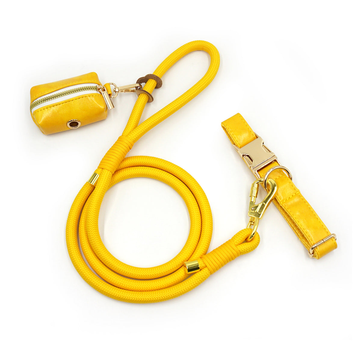 New Leather Hand-Woven Round Rope Strong Dog Rope Leash