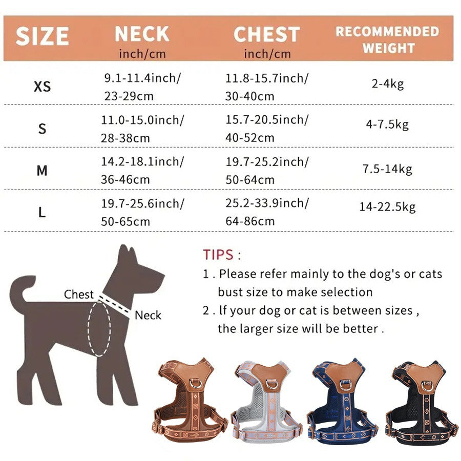 Breathable Reflective Dog Harness