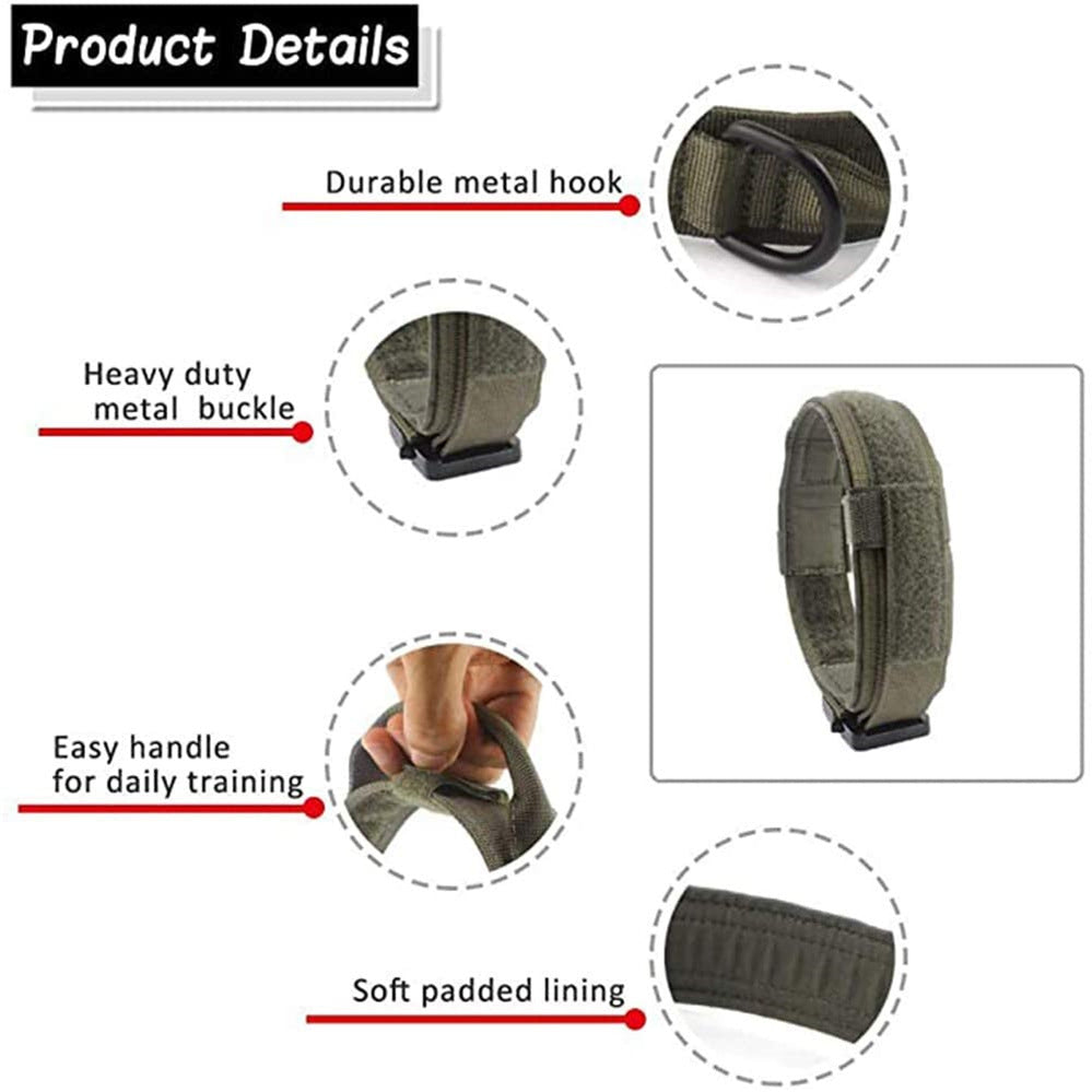 Tactical Nylon Dog Collar And Leash Set