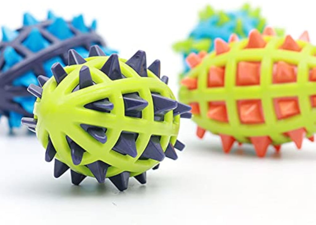 Pet Sounding Dog Teether Ball Indestructible Dog Toys For Aggressive Chewers Cleans Dogs Teeth Dog Throwing Game Anxiety Relief Interactive