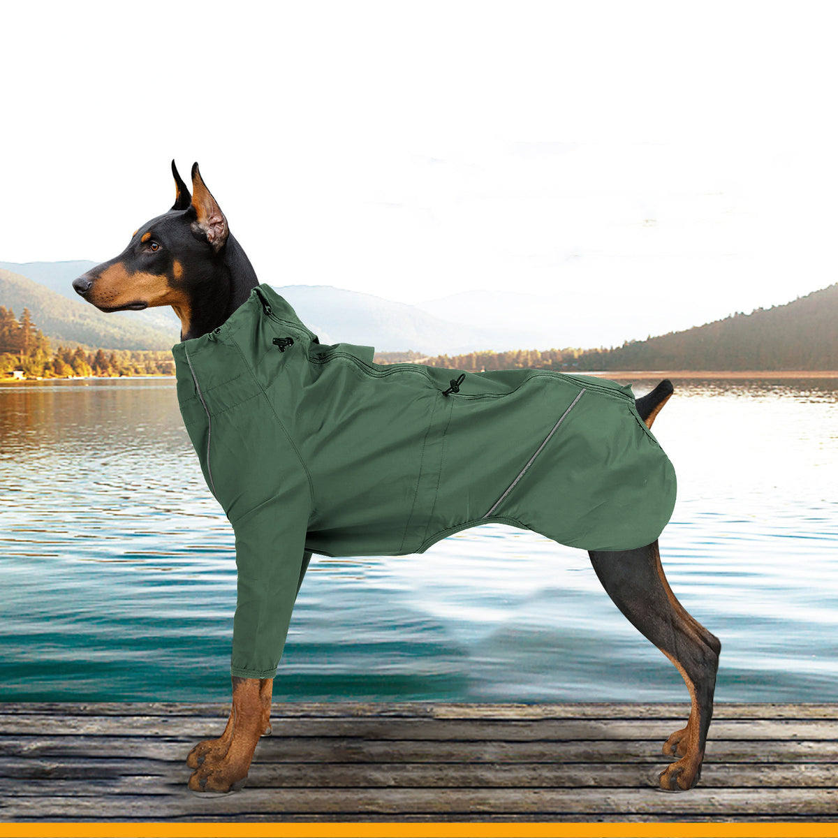 Reflective Dog Clothing With Traction Hole