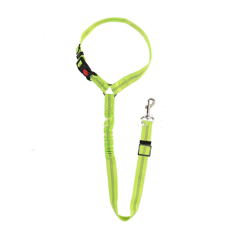 Pet Car Harness Elastic Reflective Leash