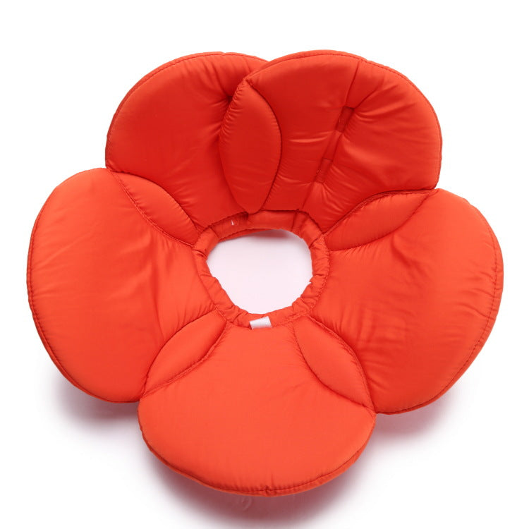 Pet Protective Cover Bandana Flowers Dog Collar