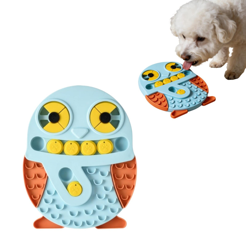 Slow Feeder Dog Bowl & Lick Mat, Interactive Puzzle Toy Fast Eaters, Treat Dispensing, Non-Slip Base, Small, Medium, Large Dogs,Sound Toy