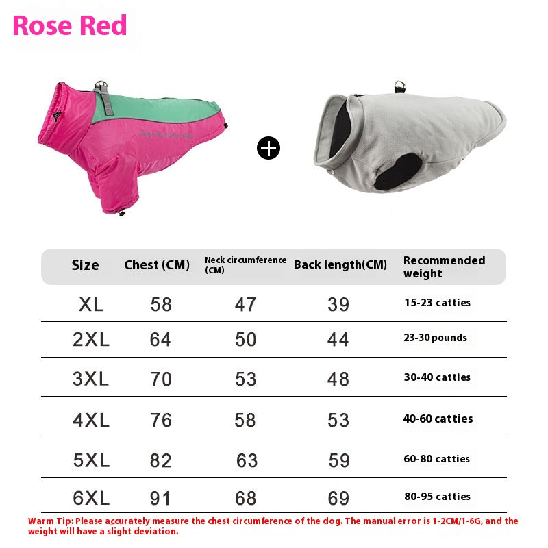 Polar Fleece Liner Dog Warm Clothing