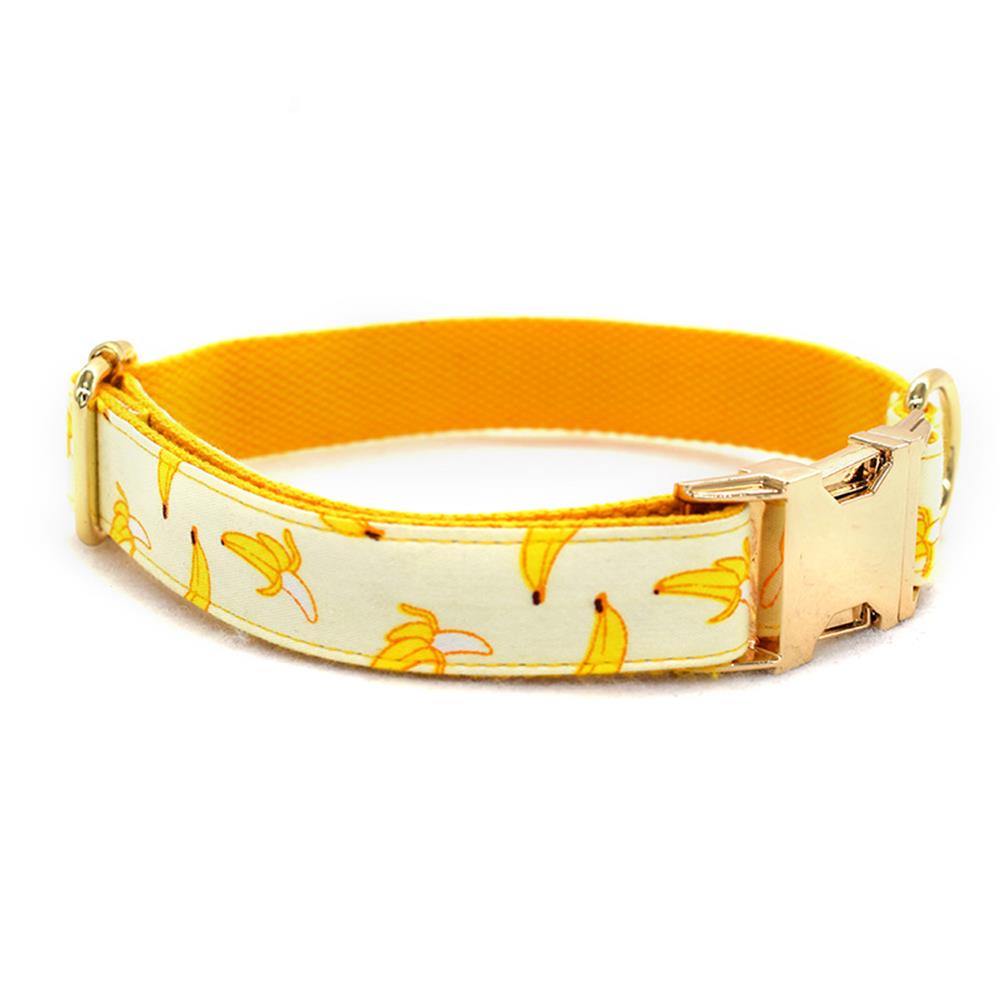 Yellow Banana Dog Leash And Collar