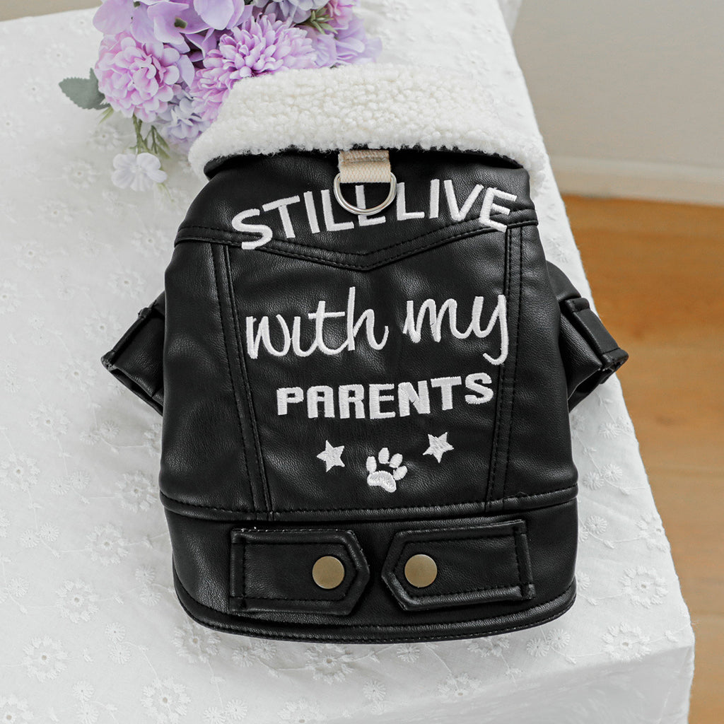 Fleece-Lined Padded Pet Clothes For Warmth